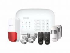 DAEWOO Pack Home | Alarme Maison sans Fil WiFi/GSM connectée | Sirène extérieure | Compatible avec Amazon Alexa, l’Assistant Google SA502