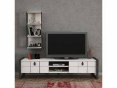 Ensemble meuble tv lost blanc 185 cm Azura-42217