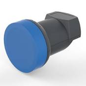 OPTICUM BLUE LSP-04H V2 single LNB für einen Teilnehmer (Waßer/Frost/UV-Resistent, 40mm Feedhals, FullHD/4k HD/3D ready) schwarz