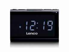 Lenco cr-525bk - radio-réveil fm avec lecteur usb