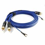 NF- Câble phono 0,75m Sommer Cable 2 x 0,35mm² câble audio blindé avec câble de masse plus long (0,85m) 1 x 0,35mm² contacts plaqués or | SC81-K3-0075