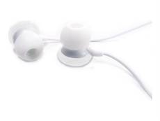 Gembird Candy MHP-EP-001-W - Écouteurs - intra-auriculaire - filaire - jack 3,5mm - blanc