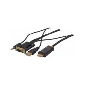 Hypertec ProConnectLite VGA with Audio to HDMI Cable - Convertisseur vidéo - VGA - HDMI
