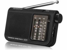 Radio portable fm am ondes courtes avec bouton de réglage