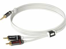 Real Cable IPLUG-J35M2M/1M50 Câble Jack/2 RCA Stéréo