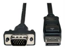 Tripp Lite 3ft DisplayPort to VGA Adapter Active Converter Cable Latches DP to HD15 DPort 1.2 M/M 3' - Câble d'écran - DisplayPort (M) pour HD-15 (VGA
