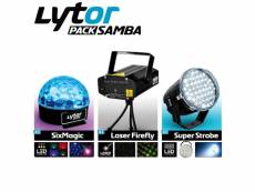 Pack jeux de lumière strobe laser led lytor samba