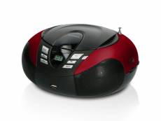 Radio portable fm et lecteur cd/usb lenco rouge-noir SCD-37 USB Red
