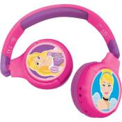 Casque Audio Lexibook Disney Princesses HPBT010DP Filaire Sans Fil Bluetooth Pliable Limitation du Volume Rose