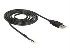 Delock - Câble de synchronisation pour appareil photo - USB mâle pour connecteur pour appareil photo numérique mâle - 1.5 m - noir