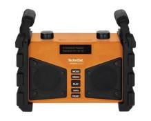 TechniSat Digitradio 230 OD Radio de chantier DAB+, FM AUX, Bluetooth, USB protégé contre les projections deau, étanche à la poussière, rechargeable o