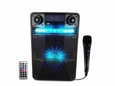 Enceinte karaoké sono batterie party box 400w à led + application smartphone - pc-usb-bluetooth- micro