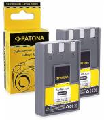 PATONA 2X Batterie NB-1LH Compatible avec Canon Ixus