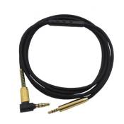 Câble de cuivre sans oxygène OFC avec contrôle pour casque Bose QuietComfort QC25 QC35 OE2 OE2i AE2 Noir