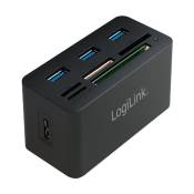 LogiLink Hub USB 3.0 avec lecteur de carte All-in-One,