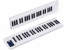 Costway piano numérique avec clavier de 88 touches, piano electrique avec touches détachable en 2 pianos à 44 touches, piano portable avec fonction mi