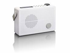 Radio portable dab+/fm avec fonction réveil lenco blanc PDR-030WH