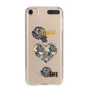 Coque Ipod Touch 5 Touch 6 tropical love coeur transparente