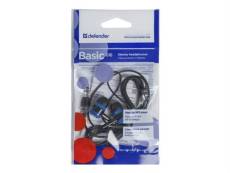 Defender Basic 616 - Écouteurs - intra-auriculaire - filaire - jack 3,5mm - noir, bleu