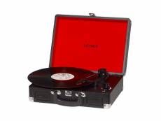 Platine disques vinyles denver vpl-120black, haut-parleurs intégrés, sortie phono, pour vinyles 33 1-3, 45 et 78 tours