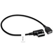 LIEBMAYA Câble de raccordement adaptateur USB pour Audi AMI et VW MDI Media-In