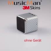 MusicMan Mini sticker, Skin, sticker carbone argenté