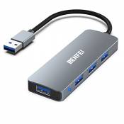 USB 3.0 Hub 4 Ports, BENFEI Ultra Fin Compatible avec