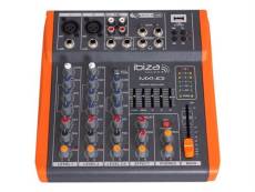 Ibiza Sound MX401 - Mixeur analogique avec DSP - 4 canaux