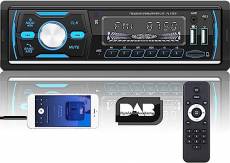 CAMECHO Dab+ Autoradio avec Bluetooth Mains Libres,