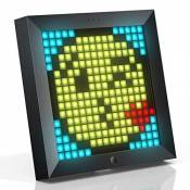 Divoom Pixoo - Cadre Photo numérique Pixel Art avec lumière d'ambiance de 22 cm, Commande par Application, réveil Intelligent LED de Bureau/Mural, Lam