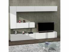Ensemble meuble tv gizmo blanc 240 cm Azura-42307