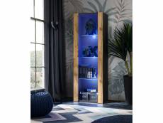 Extreme furniture open v159 meuble de rangement | meuble de rangement avec 3 étagères en verre, sans porte en façade | rgb | design moderne | rangemen
