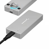 SABRENT USB-C Boîtier NVMe SSD M.2, IP67 résistant à l'eau, Adaptateur Externe USB 3.2 Gen2 10Gbps, Aluminium Boîtier Disque Dur pour PCIe, M Key, 224