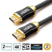 Câble hdmi 2.0 EDORRECO professionnel ultra HD 2160p 4K 3D Full HD