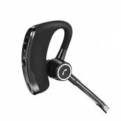 Garsentx Oreillette Bluetooth 4.1 avec Microphone, écouteur Bluetooth antibruit HiFi Deep Bass Headset Ear-Hook Écouteur Mains Libres, oreillette Uniq