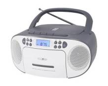 Reflexion RCR2260GR Radio-lecteur CD FM AUX, CD, Cassette gris-blanc