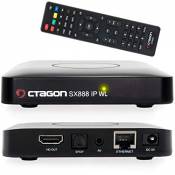 Octagon SX888 IP WL H265 Mini récepteur IPTV avec harceleur, liste de lecture m3u, VOD, Xtream, WebTV [USB, HDMI, LAN, WiFi] Full HD
