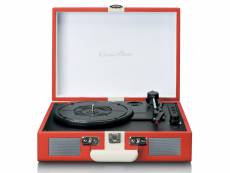 Platine vinyle bluetooth® avec haut-parleurs intégrés classic phono rouge-blanc TT-110RDWH