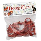 BongoTies Lot de 10 attaches rouges pour bongo A5-01-R