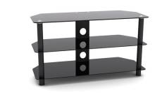 Meuble TV - Buffet TV - meuble audio - 90 cm de large - noir