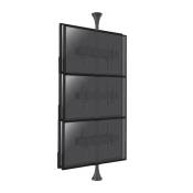support vitrine KIMEX 032-2006K1 inclinable pour 6 écrans TV back to back 32'' - 75''