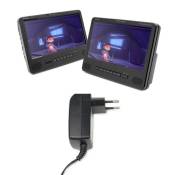 Lecteur DVD avec Support d'appui-tête - Caliber MPD298 avec PS32 - Set - Portable 9 pouces 227 x 171 x 38 mm Noir
