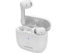Thomson WEAR7811W Bluetooth Hi-Fi Écouteurs intra-auriculaires intra-auriculaire micro-casque, suppression du bruit, commande tactile blanc