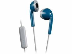 Ecouteur intra-auriculaire, microphone et telecommande, anti-transpiration jvc ha-f19m-ah-e bleu gris nc