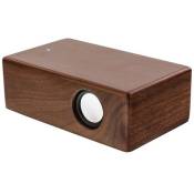 InLine woodbrick - Haut-parleur - pour utilisation mobile - sans fil - Bluetooth - 3 Watt - noyer
