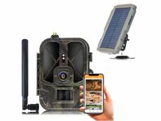 Caméra de chasse 4k 36mp 4g app mobile android ios avec panneau solaire + 1 batterie yonis