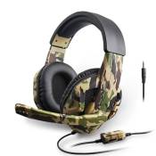 Ecouteurs Gaming Camouflage PS4 PC Gaming with Mic Laptop Phone Bluetooth, Sans Fil - multicolore