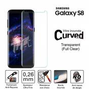 TM-Concept® Verre trempé incurvé 3D pour Samsung Galaxy S8 - Cadre Transparent
