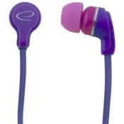 Esperanza audio écouteurs stéréo neon eh147v violet