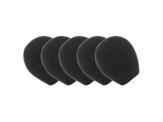 Lot de 5 bonnettes microphone dacomex pour casque (noir) MRD-MT001